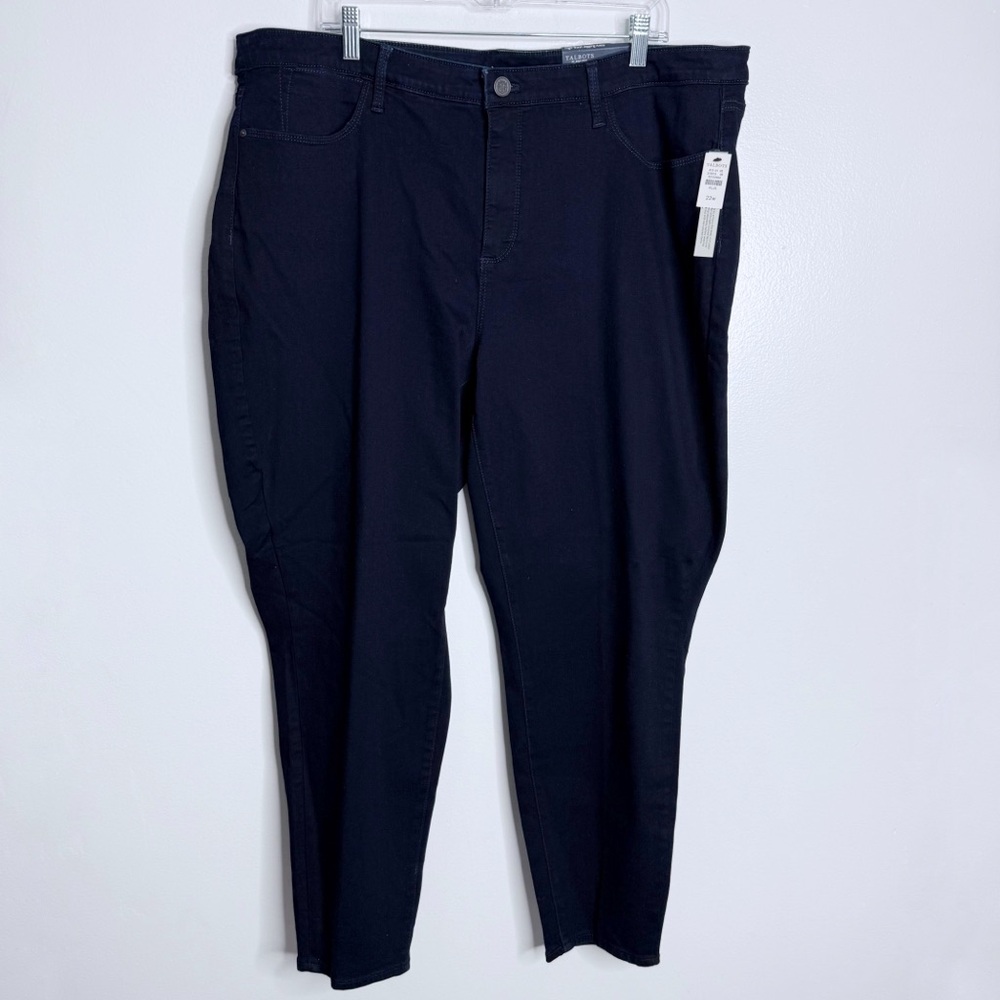 NWT Talbots Flawless High Waist Jegging Ankle Dark Wash 22W